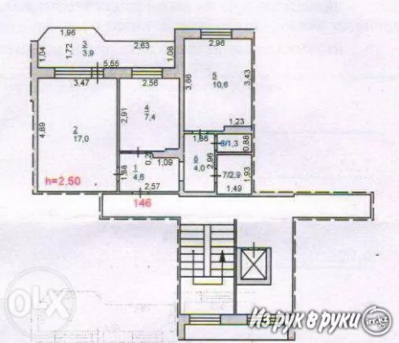 Продам 2-х комнатную квартиру в Восточном мкрн. 7